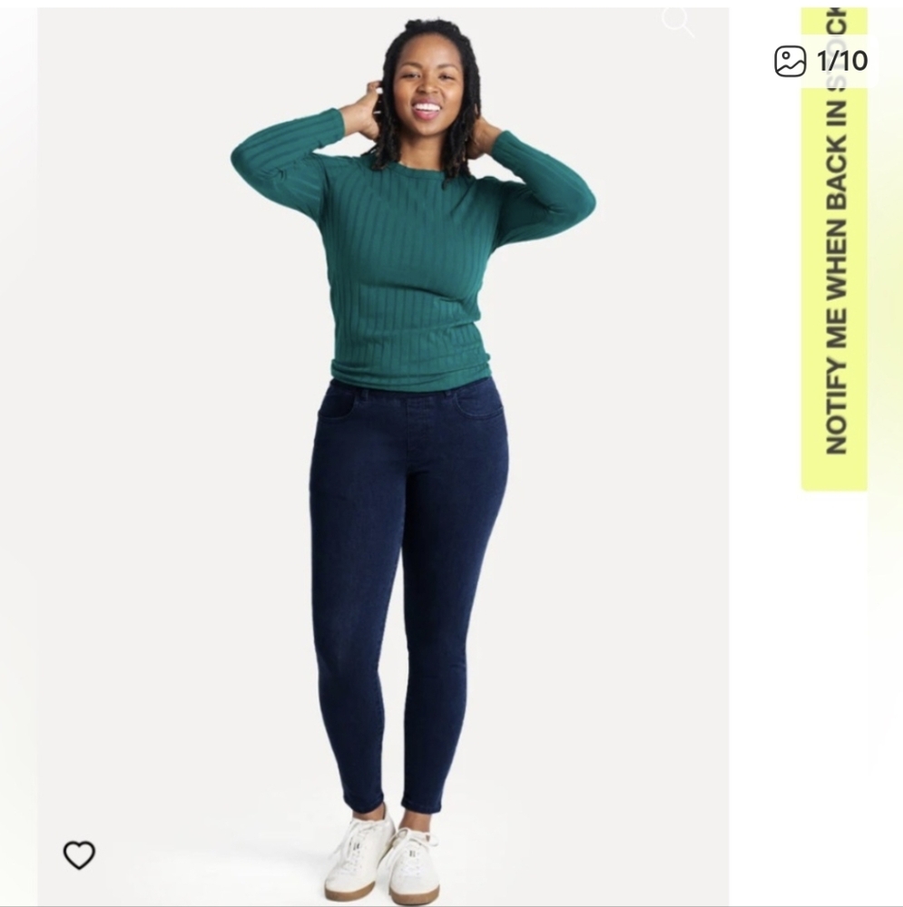 BETABRAND Signature Mid-Rise Skinny Denim XL Petite